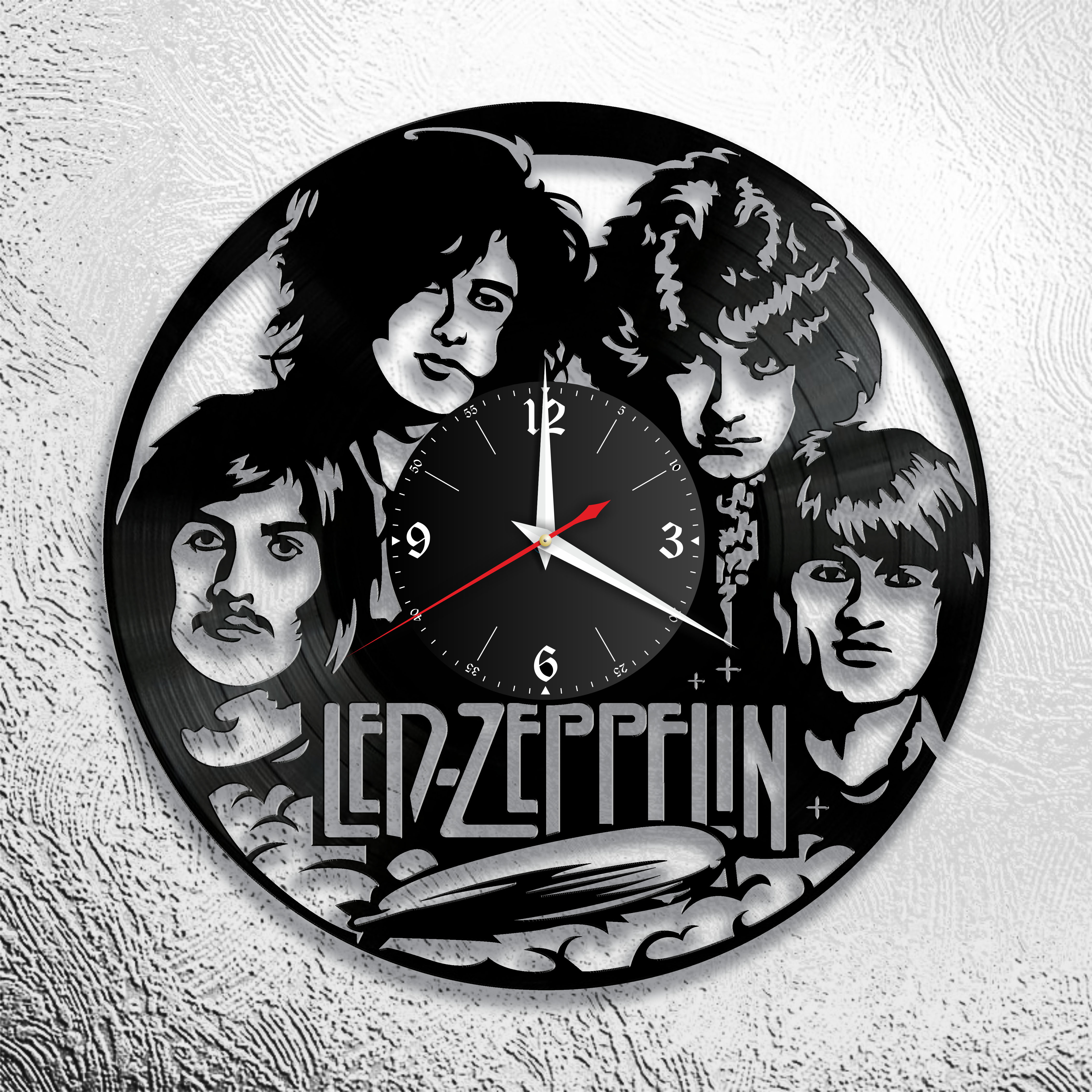 

Настенные часы из виниловой пластинки Led Zeppelin, Led Zeppelin 2