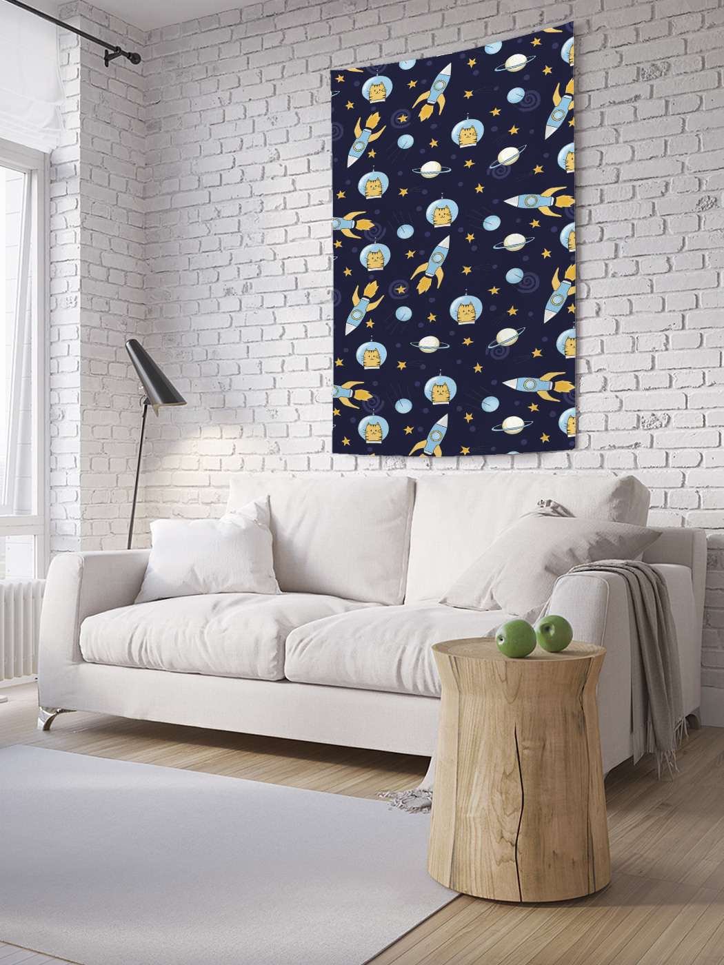 

Вертикальное фотопанно на стену JoyArty Кошка космонавт 150x200 см, Кошка космонавт