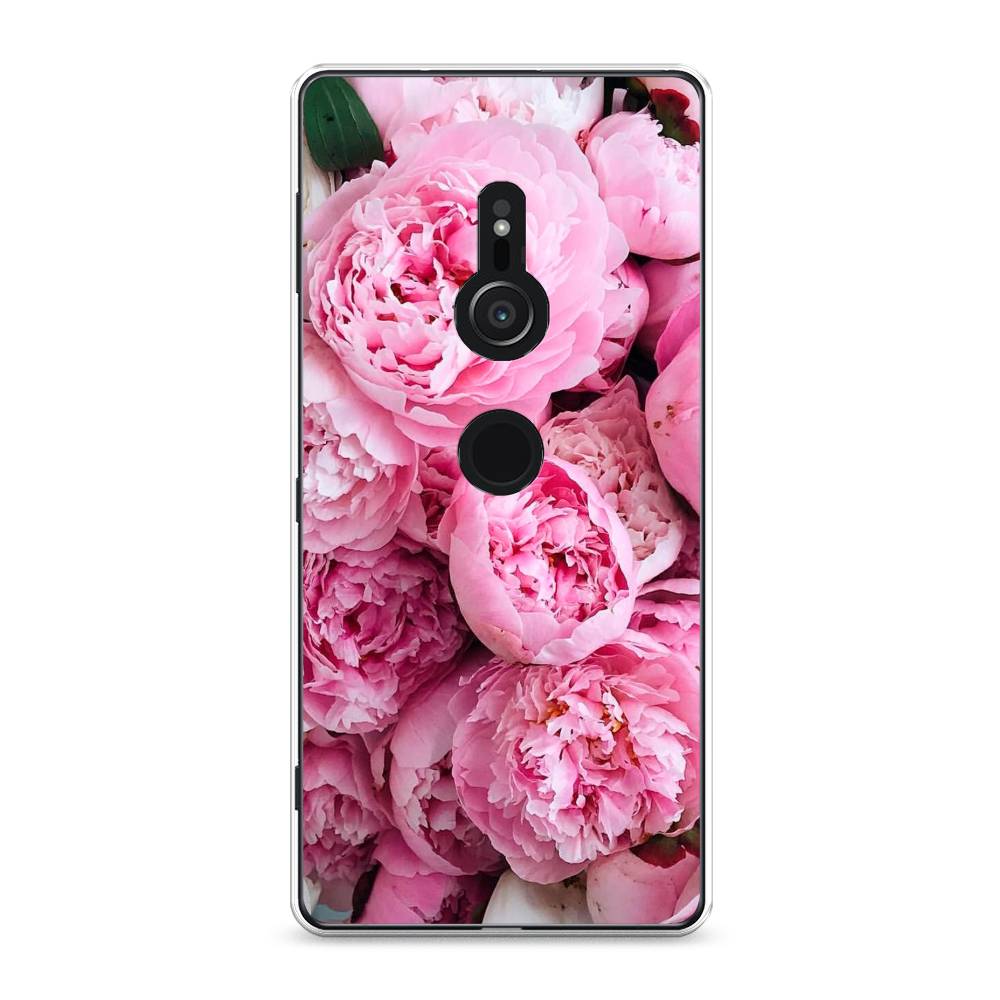 

Чехол для Sony Xperia XZ2 "Розовые пионы", Бежевый;розовый, 52850-2