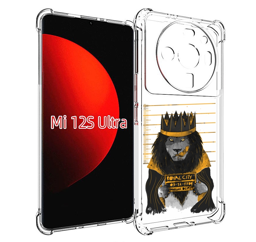 

Чехол MyPads лев в законе для Xiaomi 12S Ultra, Прозрачный, Tocco