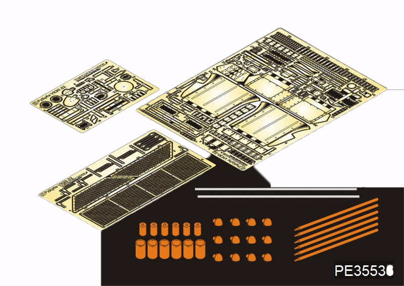 Фототравление Voyager Model 1/35 для WWII German PzKpfw VK30.02 w/smoke discharger PE35536