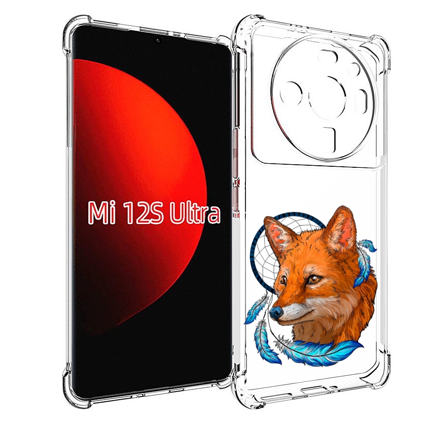 

Чехол MyPads лиса и ловец снов для Xiaomi 12S Ultra, Прозрачный, Tocco
