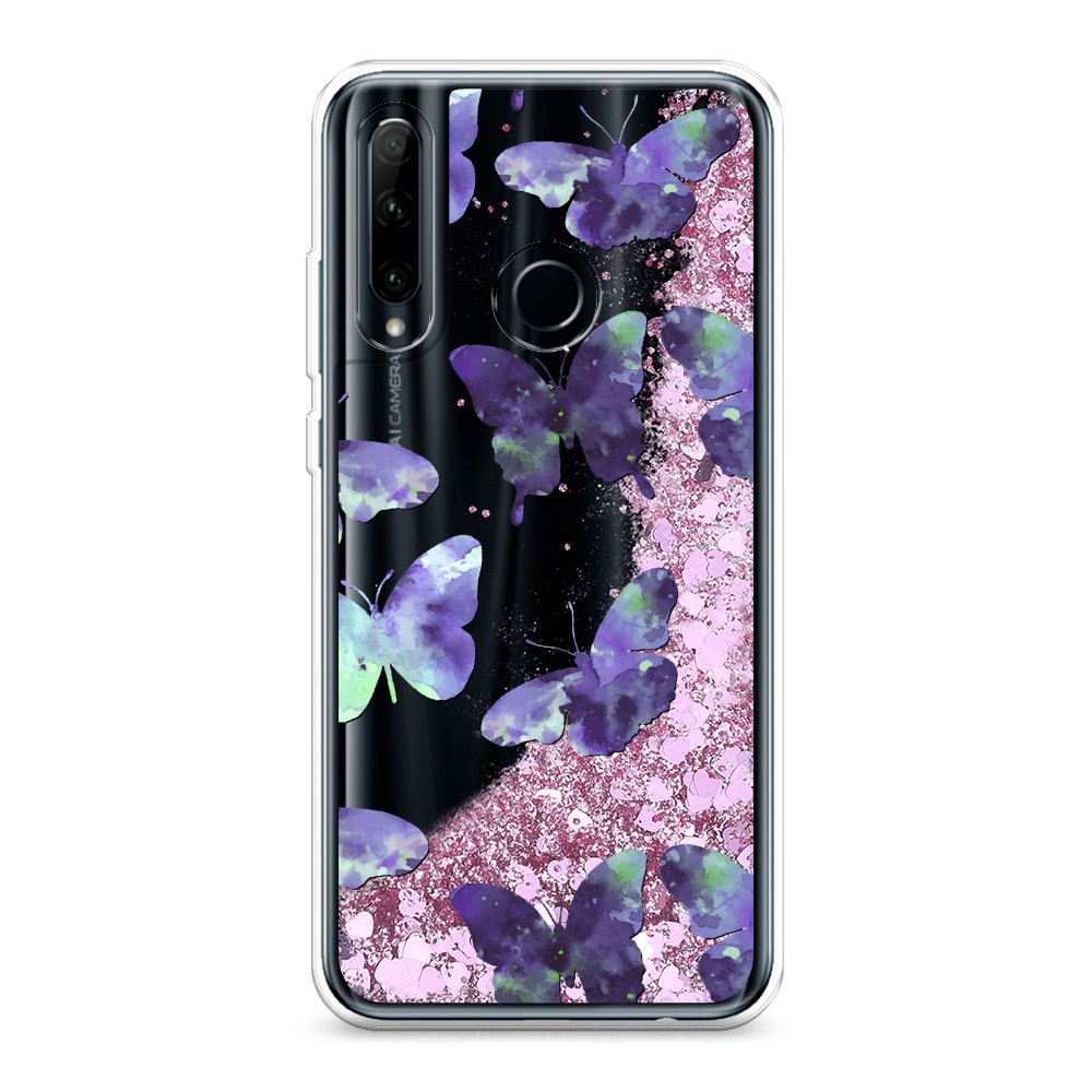 

Чехол Awog на Huawei P Smart Plus 2019/Honor 20 lite 2019/10i/20e "Бабочки отпечатки", Разноцветный, 6104194-1