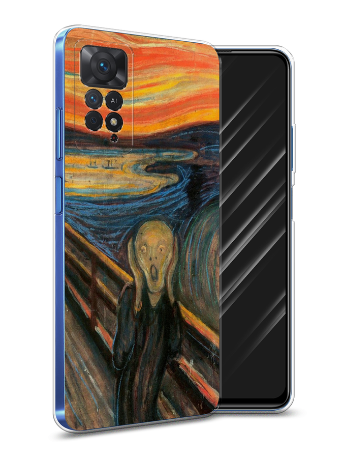 

Чехол Awog на Xiaomi Redmi Note 11 Pro "Крик", Разноцветный, 315650-9