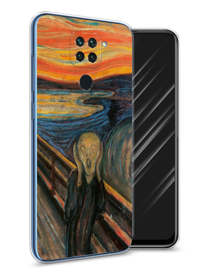 

Чехол Awog на Xiaomi Redmi 10X/Redmi Note 9 "Крик", Разноцветный, 38150-9