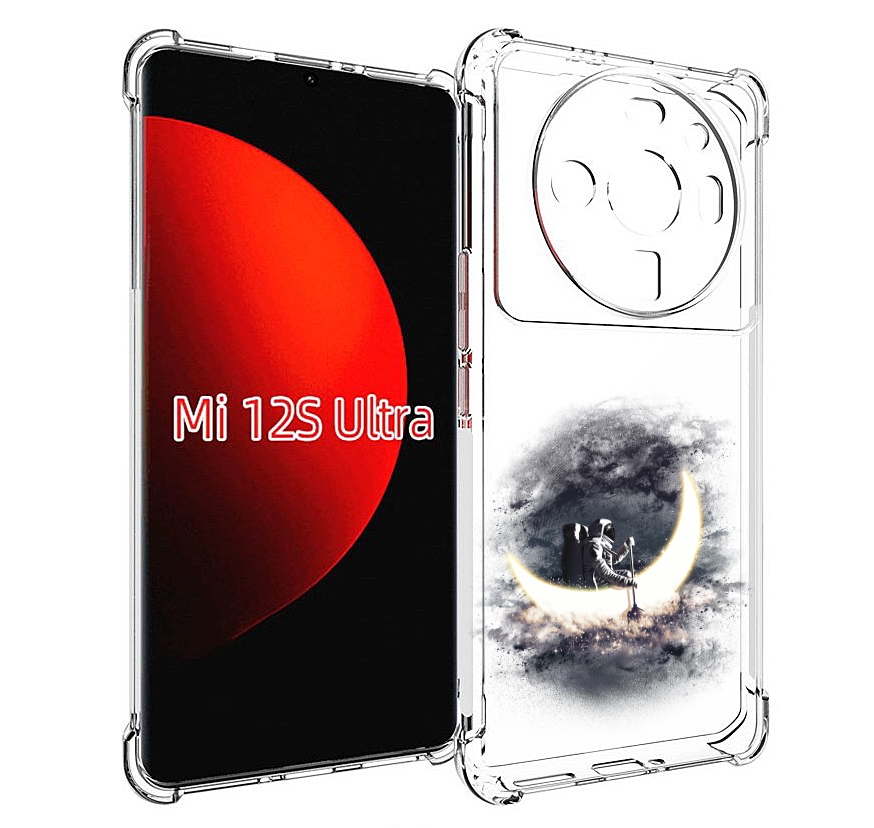 

Чехол MyPads лунный путешественник для Xiaomi 12S Ultra, Прозрачный, Tocco