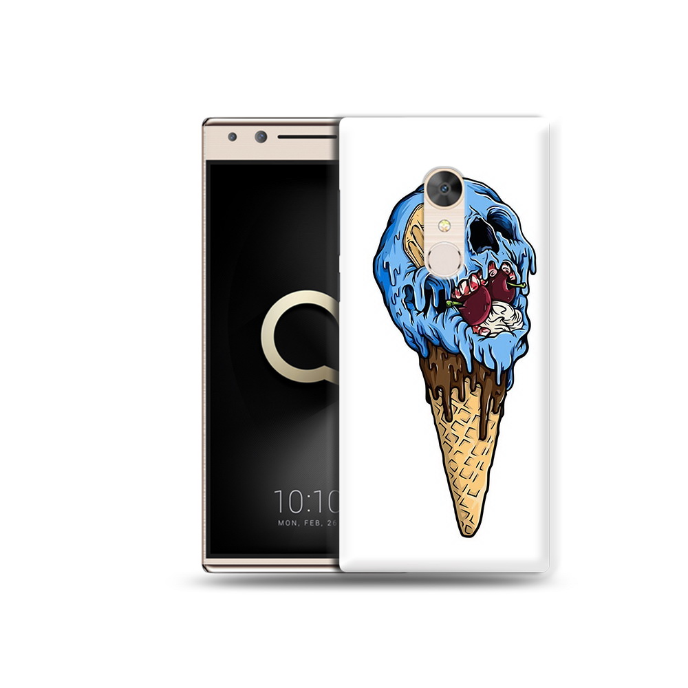 

Чехол MyPads Tocco для Alcatel 5 мороженное череп (PT110913.675.484), Прозрачный, Tocco