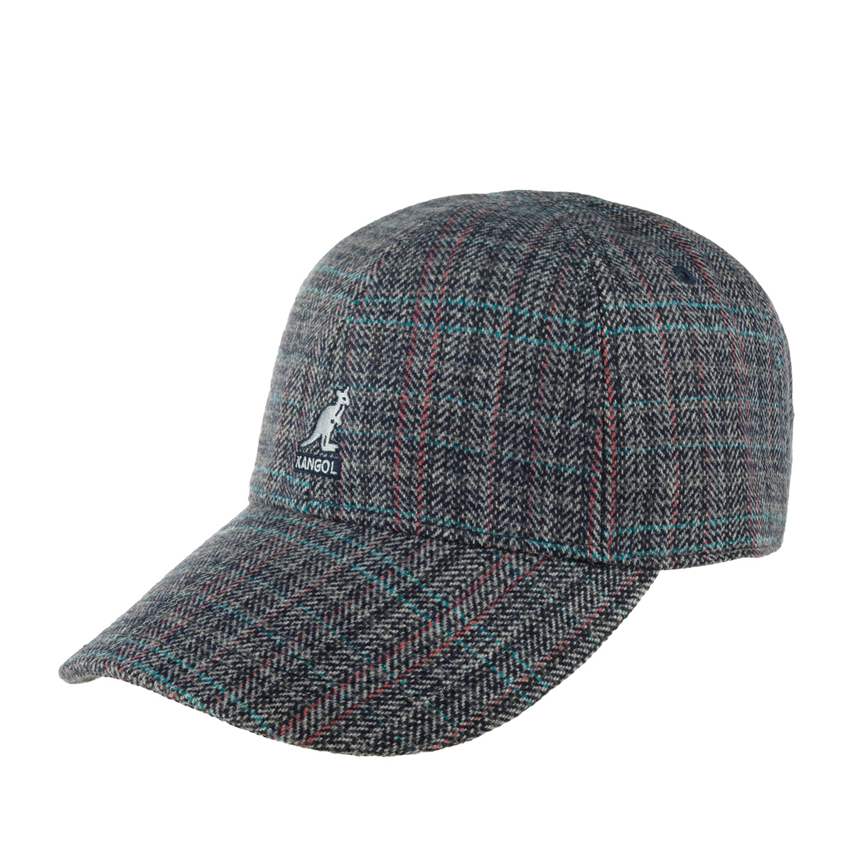 

Бейсболка унисекс KANGOL K5431 Warped Herringbone темно-синяя/серая, Синий, K5431 Warped Herringbone
