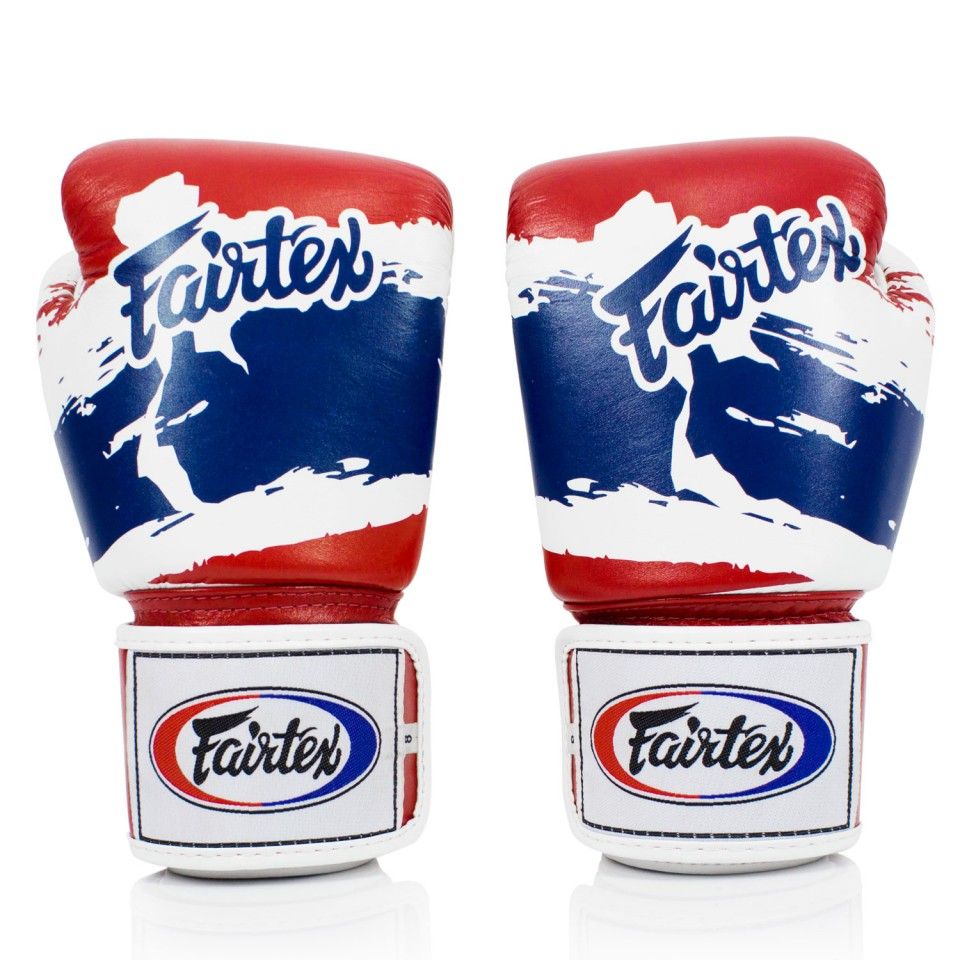 

Боксерские перчатки Fairtex BGV1 Thai PriDe 12 унций, Белый;красный;синий, BGV1