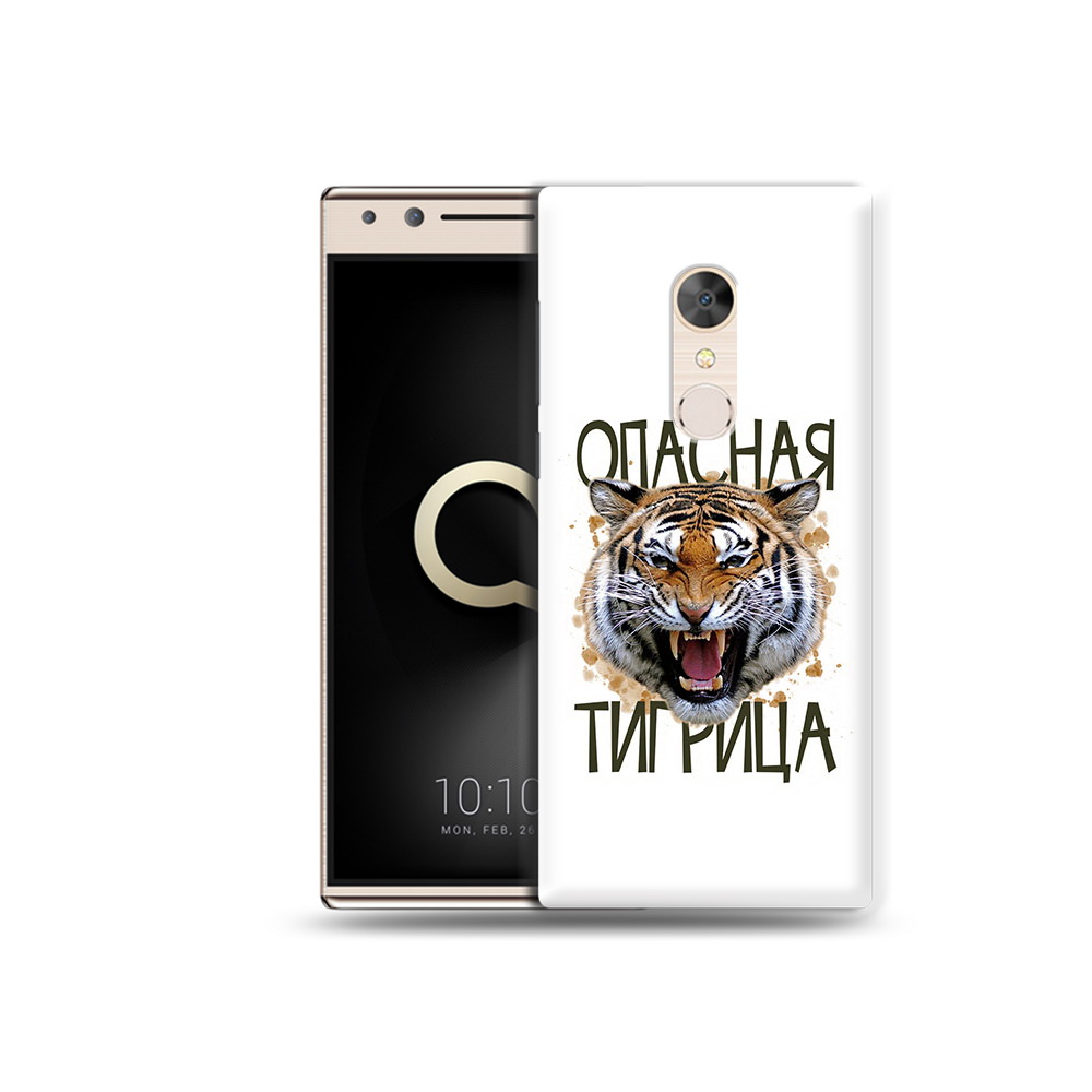 

Чехол MyPads Tocco для Alcatel 5 опасная тигрица (PT110913.675.527), Прозрачный, Tocco