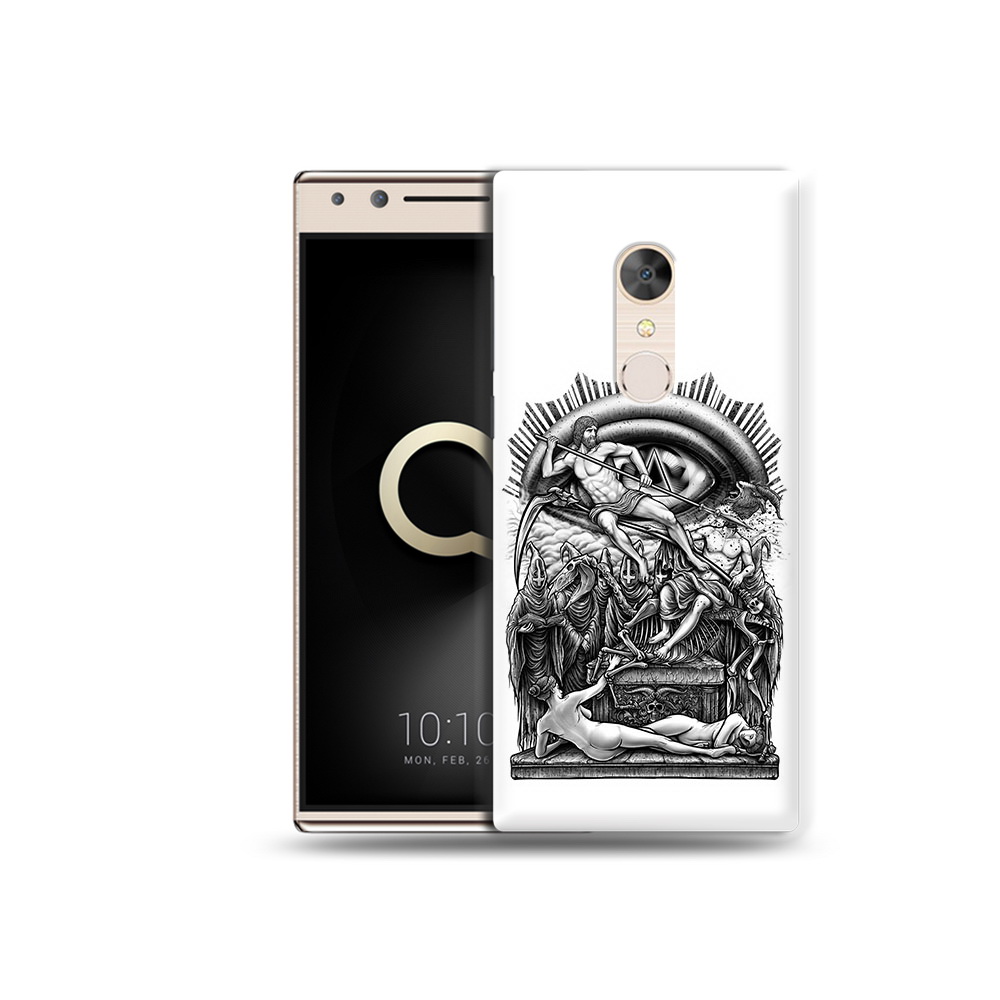 

Чехол MyPads Tocco для Alcatel 5 оракул черно белый (PT110913.675.528), Прозрачный, Tocco