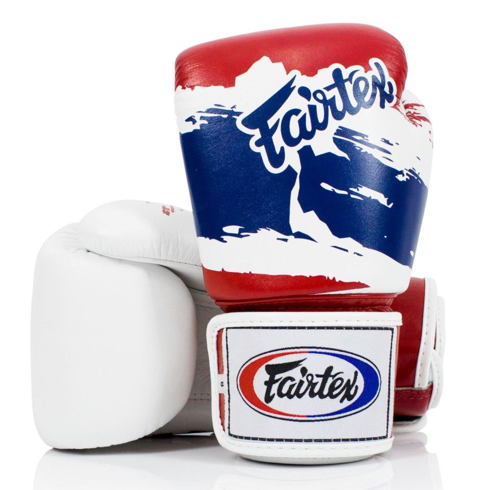 

Боксерские перчатки Fairtex BGV1 Thai PriDe 16 унций, Белый;красный;синий, BGV1