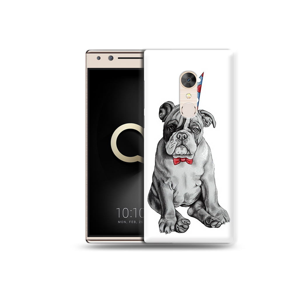 

Чехол MyPads Tocco для Alcatel 5 праздничный щенок (PT110913.675.554), Прозрачный, Tocco
