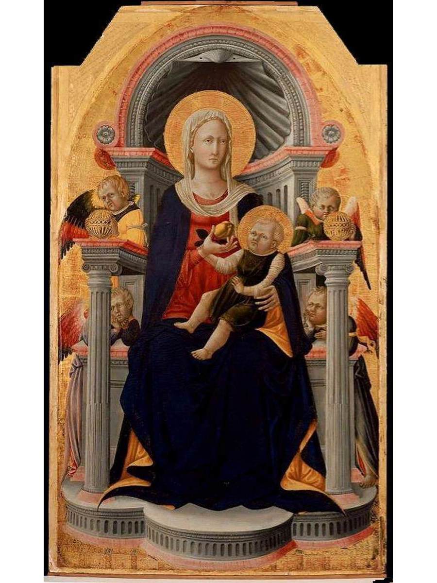 

Постер DRABS A2 Нери ди Бичи Virgin and Child Enthroned with Four Angels