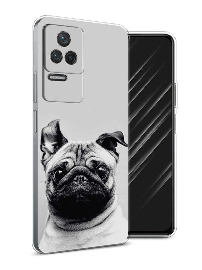 

Чехол Awog на Poco F4/Redmi K40S "Ушастый мопс", Разноцветный, 314650-1