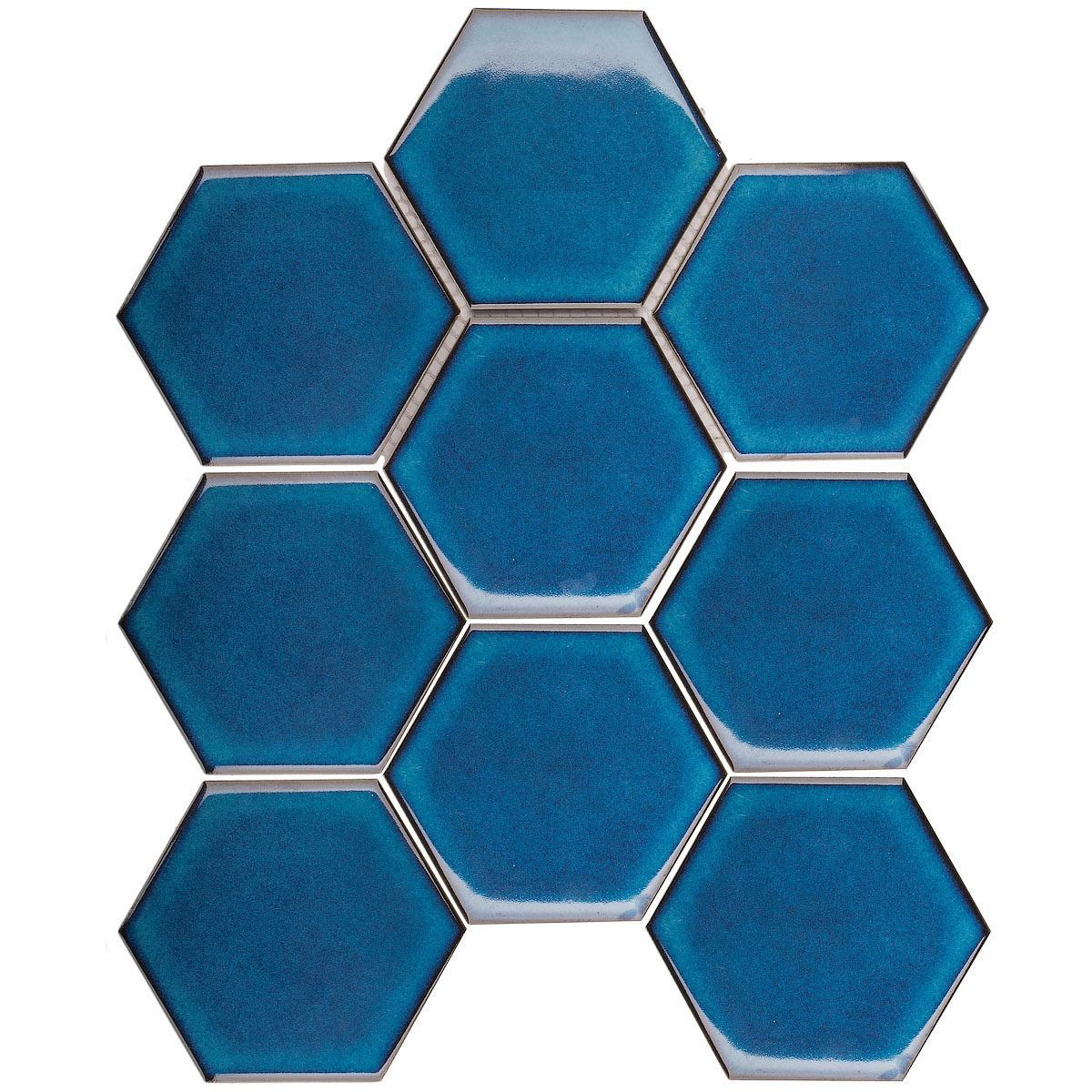 Керамическая мозаика StarMosaic Hexagon голубая 256x295 см 299₽