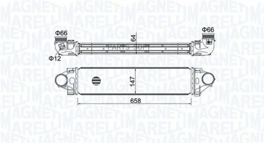 Интеркулер Land Rovere Voque MAGNETI MARELLI арт. 351319204990