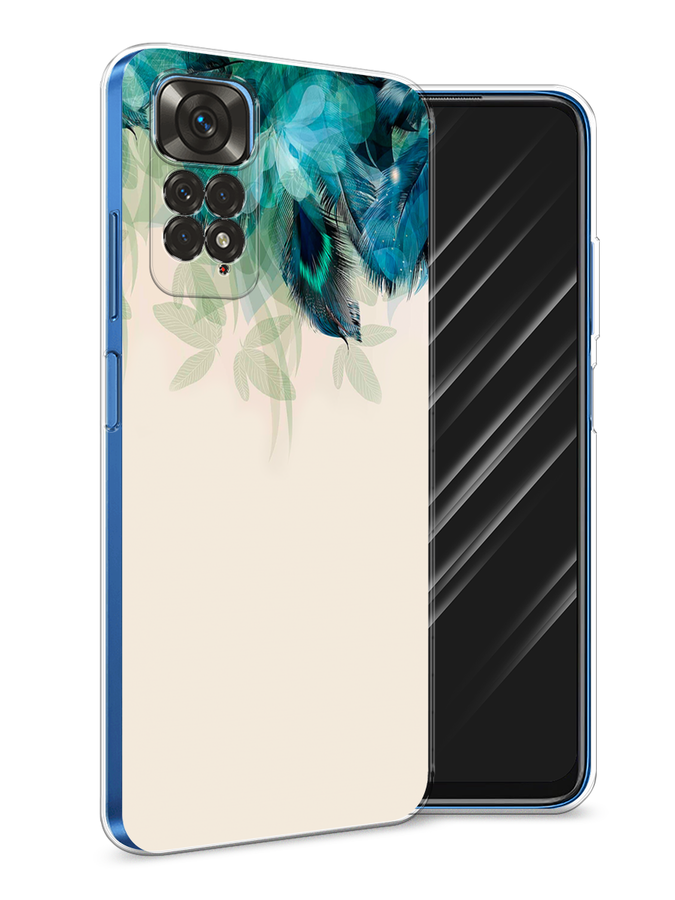

Чехол Awog на Xiaomi Redmi Note 11 4G Global/Redmi Note 11S "Перья голубого цвета", Разноцветный, 313850-2
