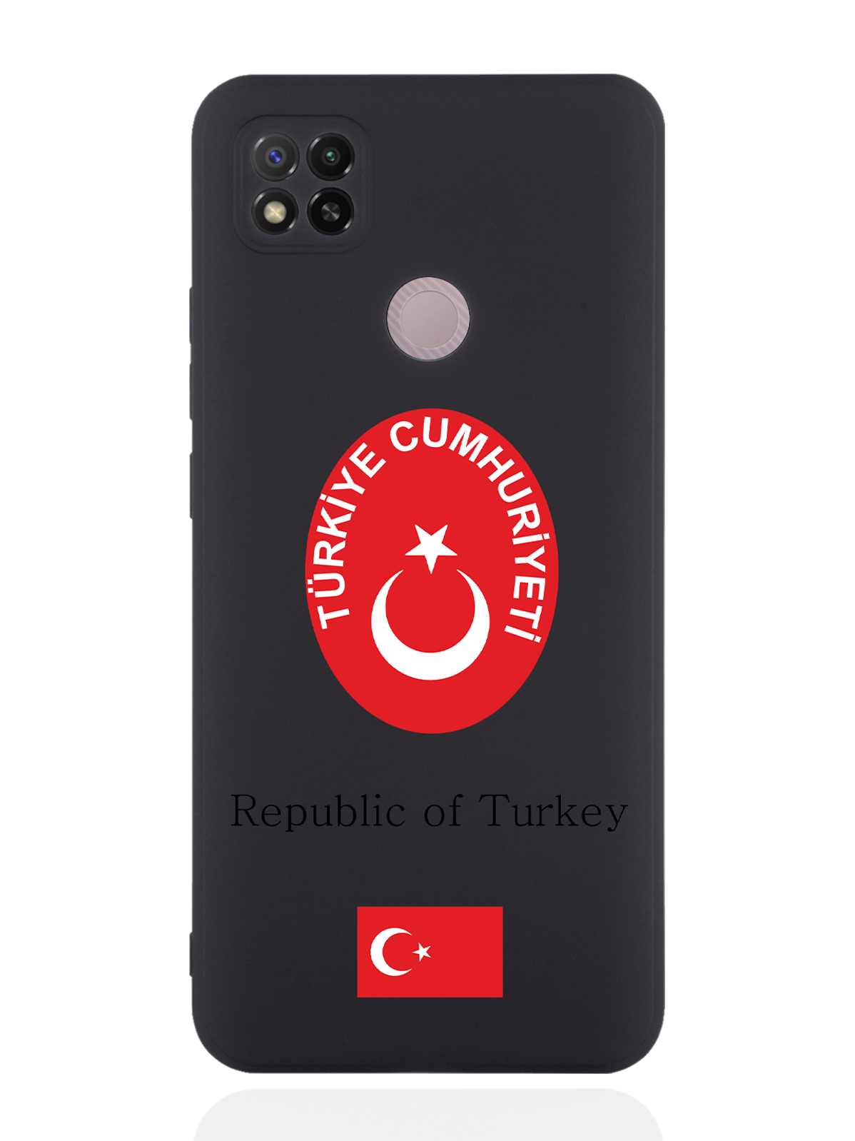 

Чехол SignumCase для Xiaomi Redmi 9C Герб Турции черный, Красный;белый;черный