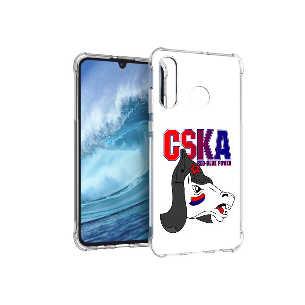

Чехол MyPads Tocco для Huawei P30 Lite ФК ЦСК лошадка россия, Прозрачный, Tocco
