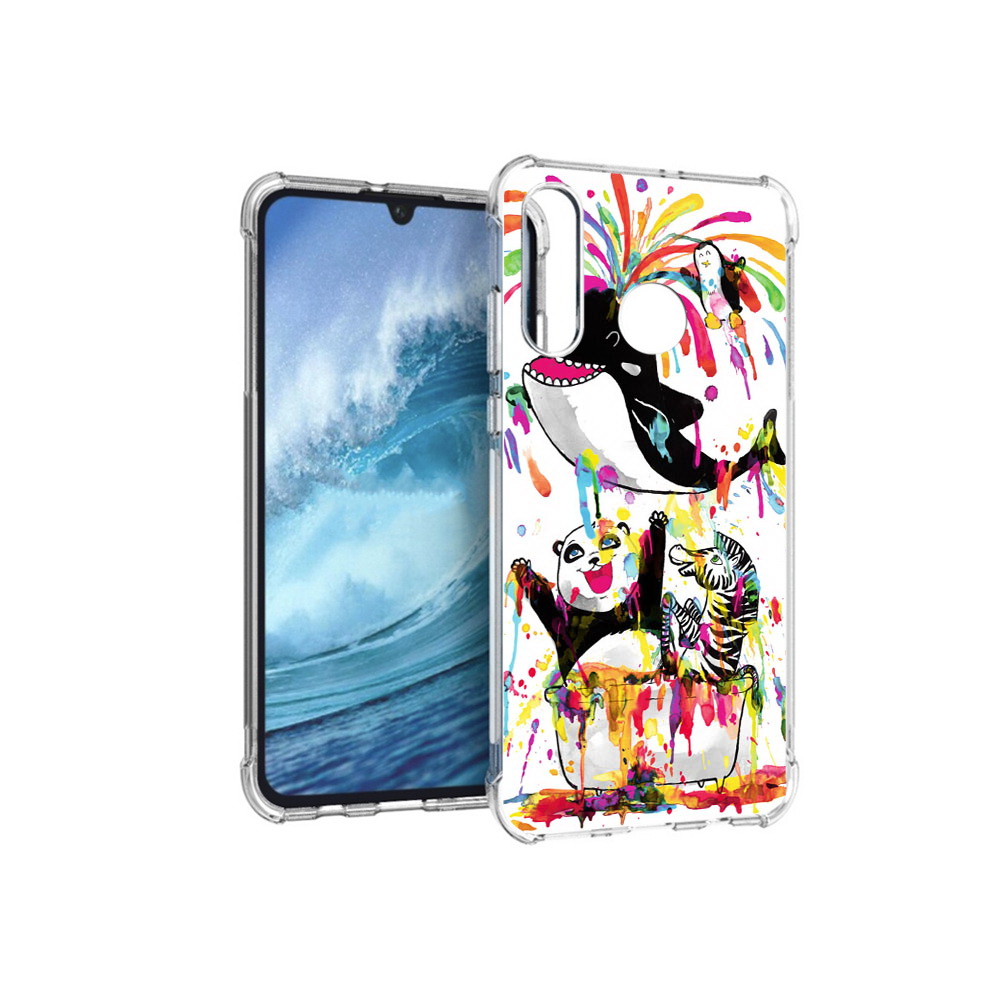 

Чехол MyPads Tocco для Huawei P30 Lite Хиппи кит, Прозрачный, Tocco