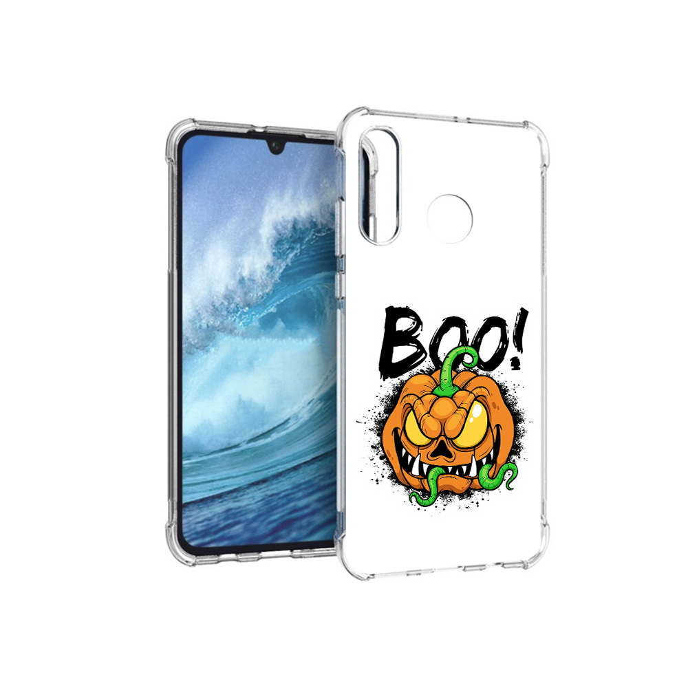 

Чехол MyPads Tocco для Huawei P30 Lite Хэллоуин бу, Прозрачный, Tocco