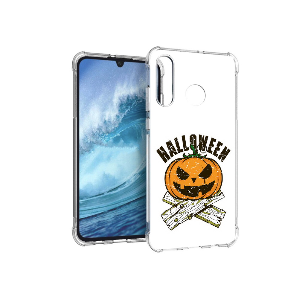 

Чехол MyPads Tocco для Huawei P30 Lite Хэллоуин доски тыква, Прозрачный, Tocco