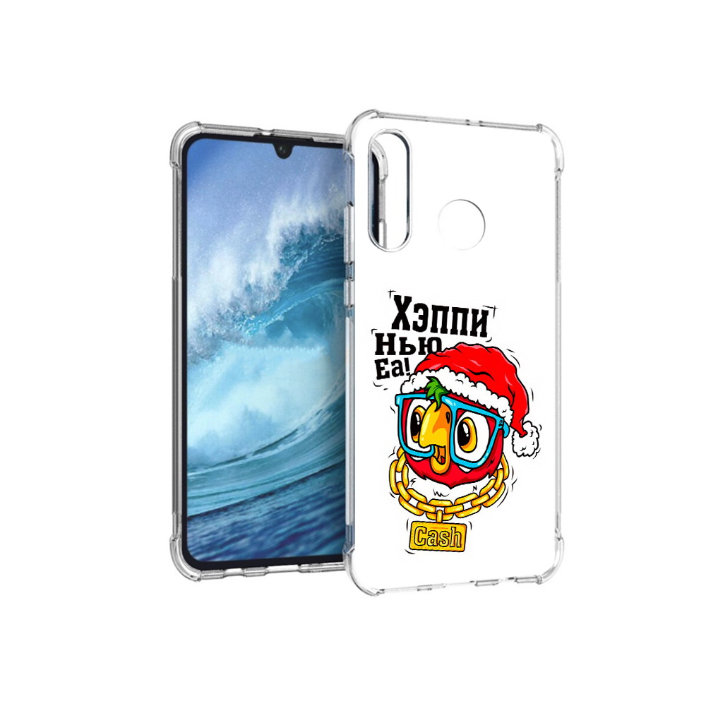 

Чехол MyPads Tocco для Huawei P30 Lite Хэппи нью еа, Прозрачный, Tocco