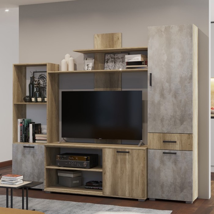 

Гостиная 6, 1780x450x1700, Каньон/Цемент светлый