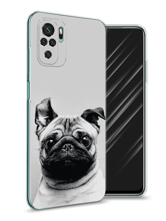 

Чехол Awog на Xiaomi Redmi Note 10/Note 10S/M5s "Ушастый мопс", Разноцветный, 39950-1