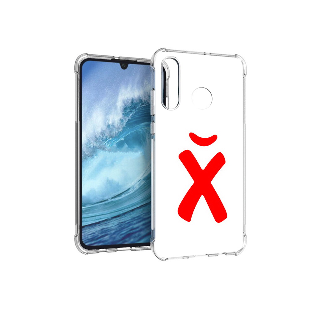 

Чехол MyPads Tocco для Huawei P30 Lite абстракция буква х, Прозрачный, Tocco