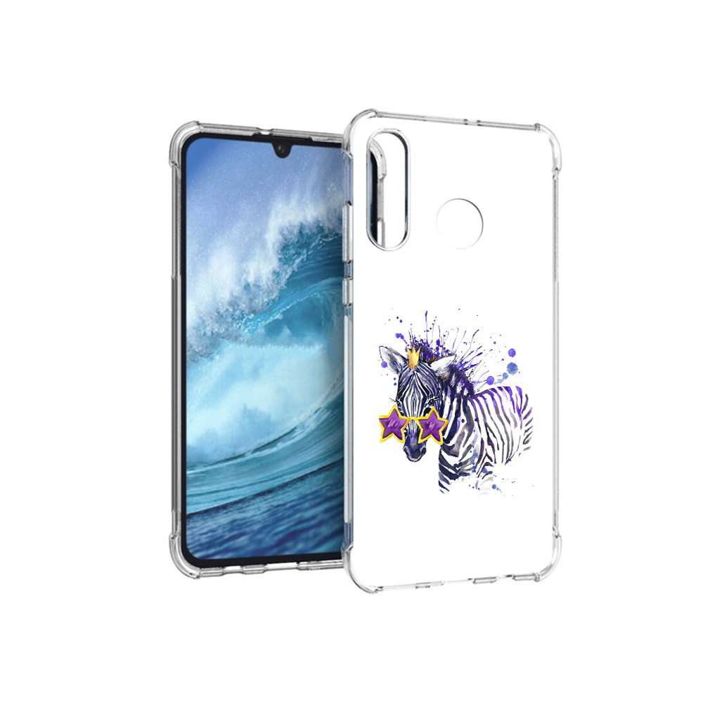 

Чехол MyPads Tocco для Huawei P30 Lite акварельная зебра, Прозрачный, Tocco