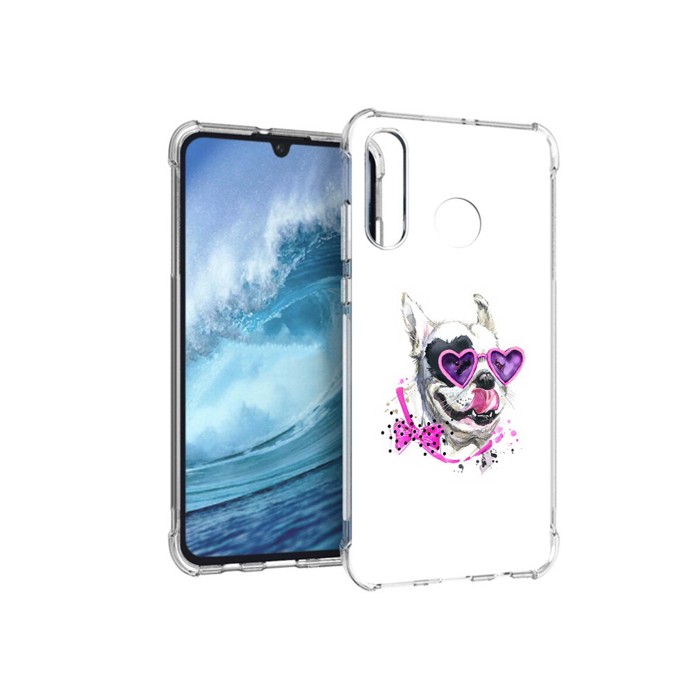 

Чехол MyPads Tocco для Huawei P30 Lite акварельный пёс, Прозрачный, Tocco