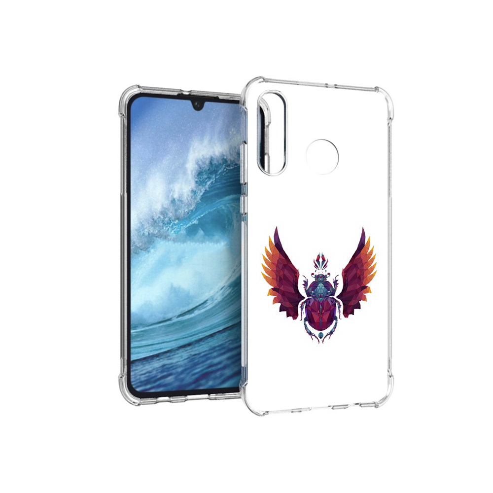 

Чехол MyPads Tocco для Huawei P30 Lite алмазный скоробей, Прозрачный, Tocco