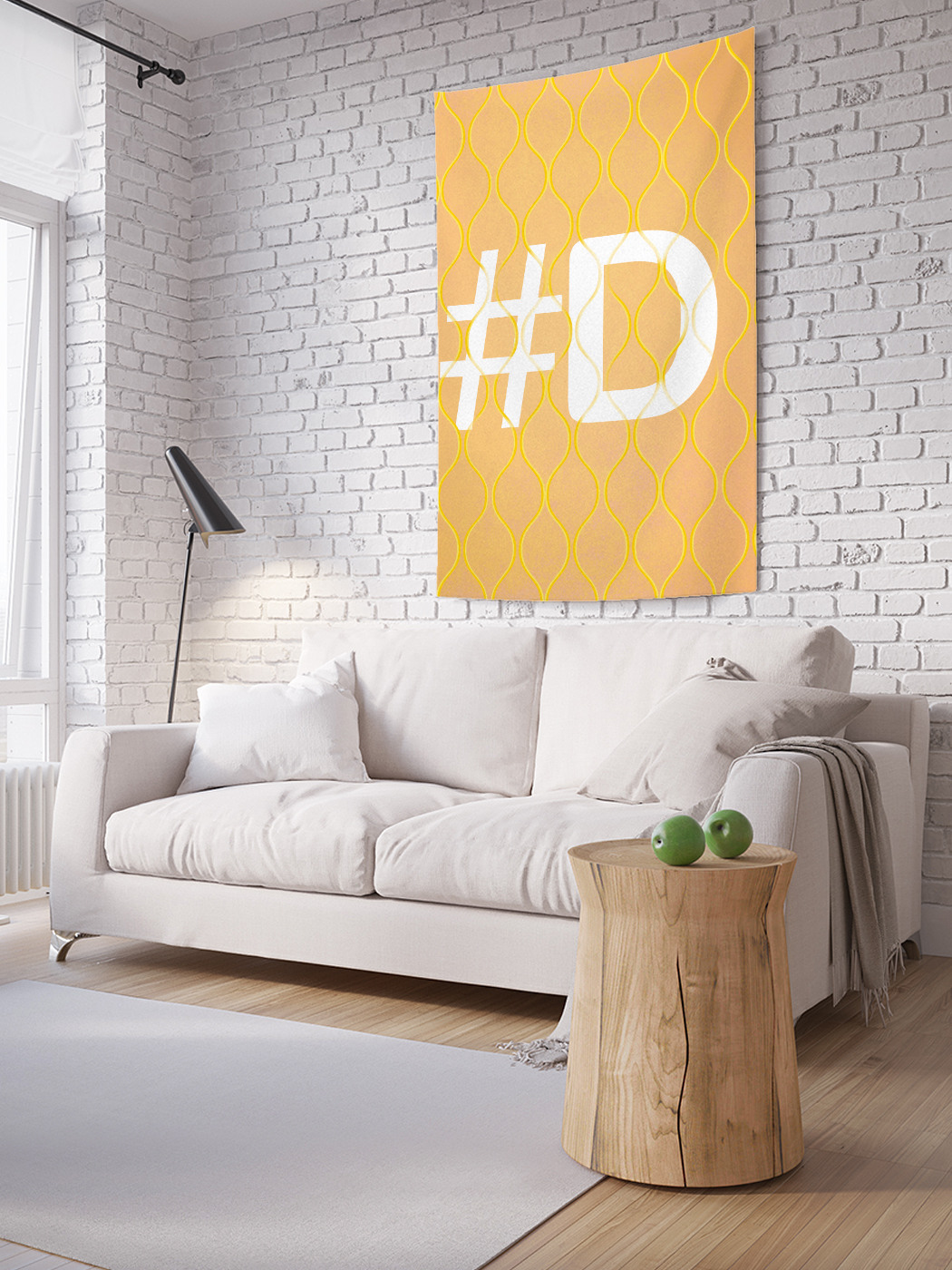 

Вертикальное фотопанно на стену JoyArty Оранжевая d с хештэгом 150x200 см, Оранжевая d с хештэгом