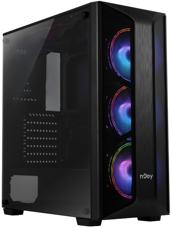 

Корпус nJoy Mistral (ATX, w/o PSU, USB+audio) BLACK (Daytech) CSMD-A000UMI-BL01B