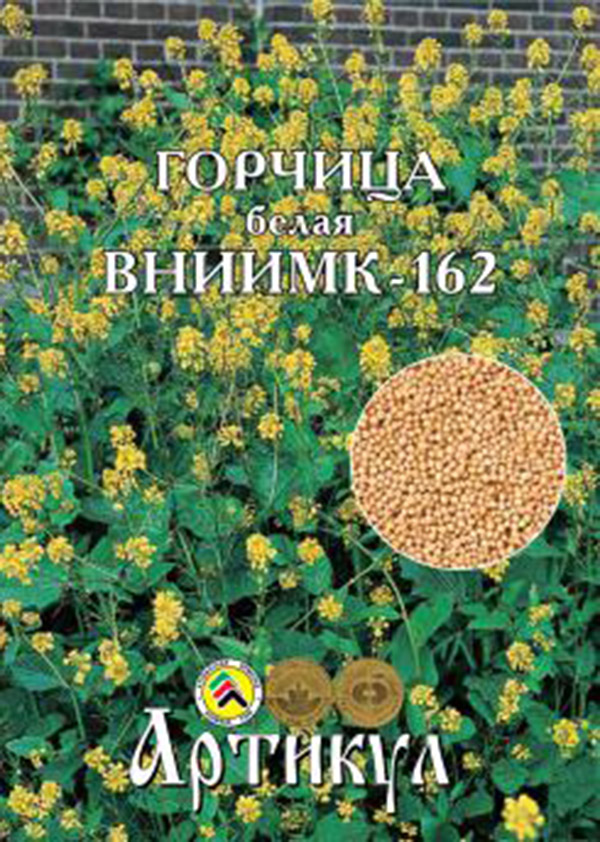 

Семена зелени и пряностей Артикул Горчица белая ВНИИМК - 162 100 г