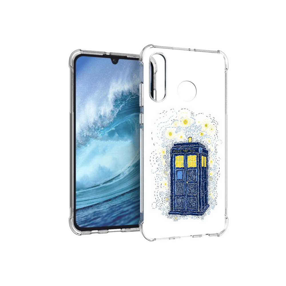 

Чехол MyPads Tocco для Huawei P30 Lite будка рисунок, Прозрачный, Tocco