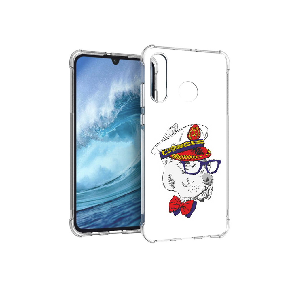 

Чехол MyPads Tocco для Huawei P30 Lite бульдог, Прозрачный, Tocco