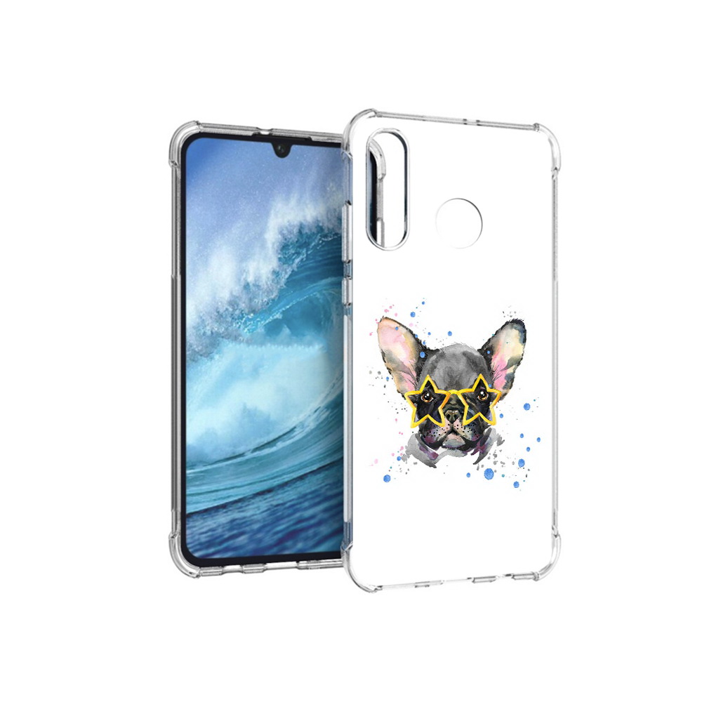 

Чехол MyPads Tocco для Huawei P30 Lite буля в очках, Прозрачный, Tocco