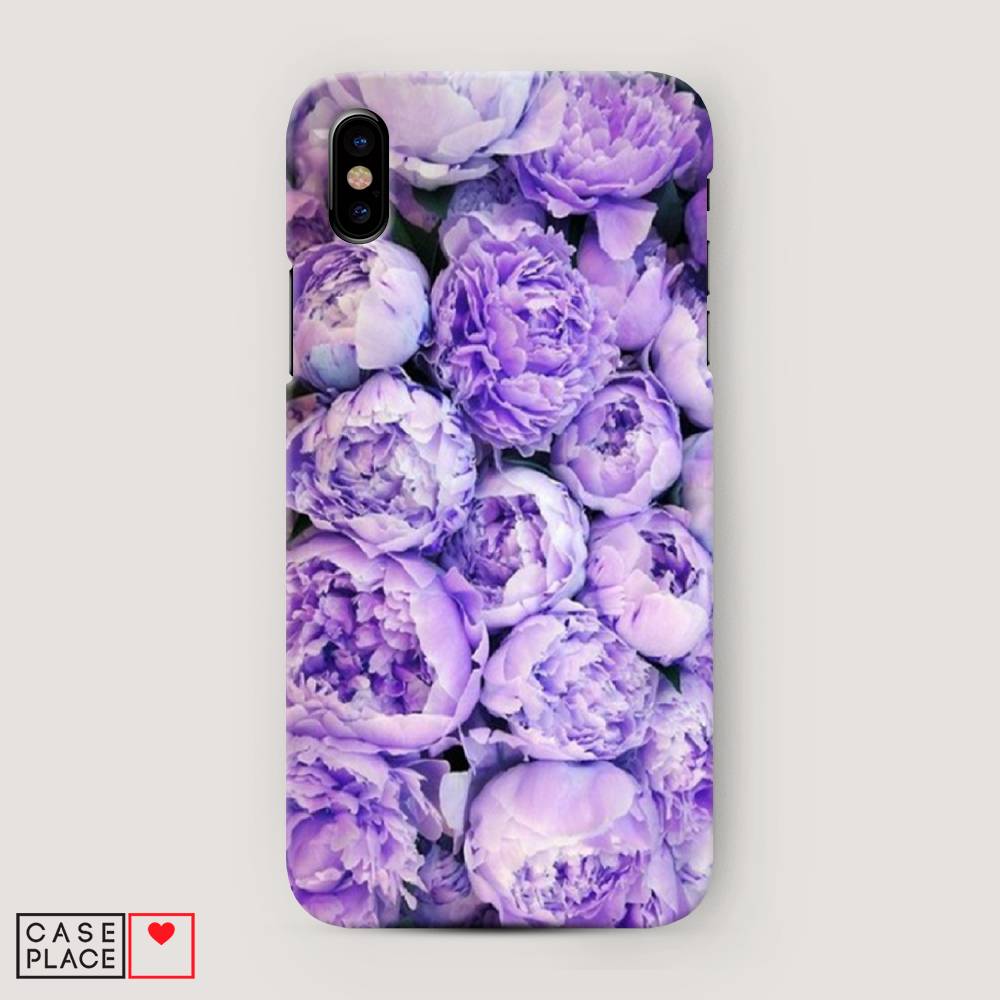 

Пластиковый чехол "Пионы сиреневые" на Apple iPhone XS Max (10S Max), 11920-6