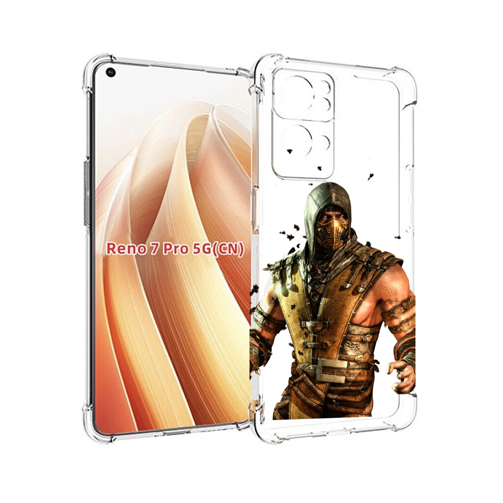 

Чехол MyPads Mortal Kombat scorpion для OPPO Reno7 Pro 5G, Прозрачный, Tocco