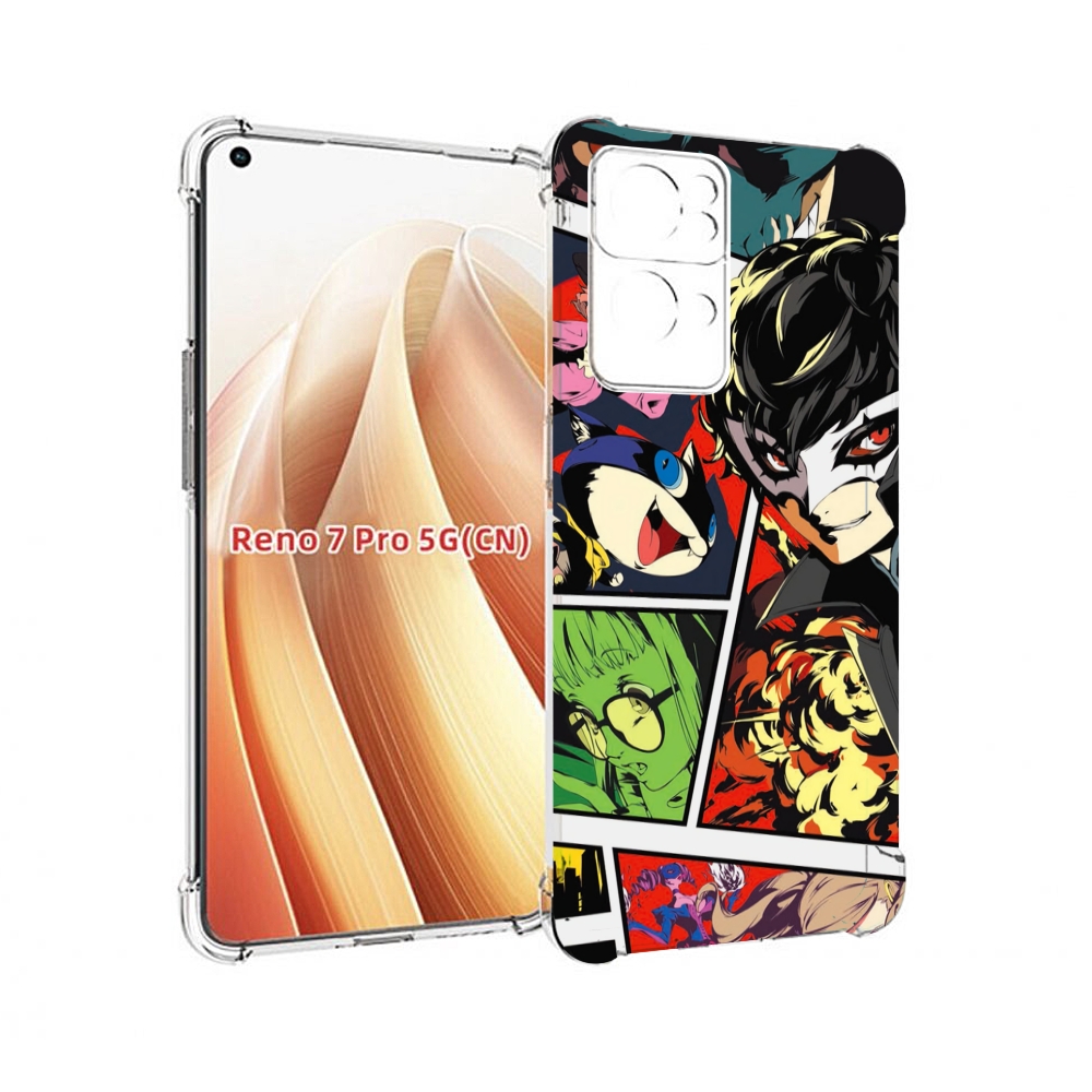 

Чехол MyPads Persona 5 art для OPPO Reno7 Pro 5G, Прозрачный, Tocco