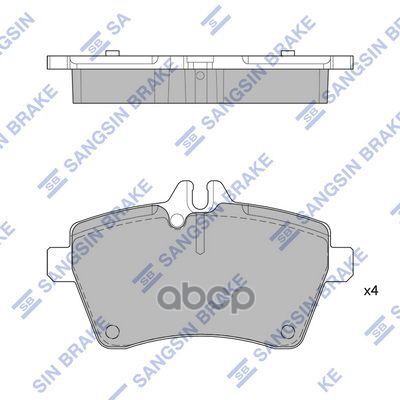 

Тормозные колодки Sangsin brake SP1749