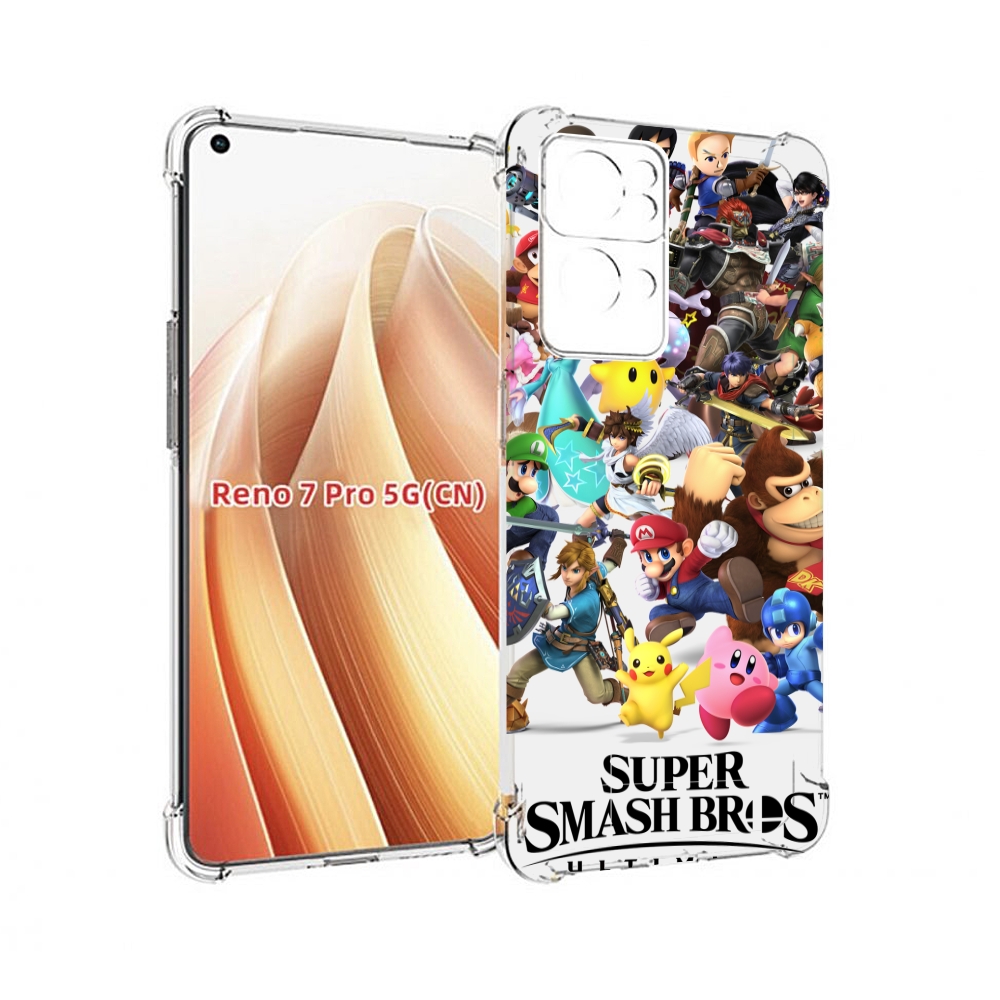 

Чехол MyPads Super Smash Bros для OPPO Reno7 Pro 5G, Прозрачный, Tocco