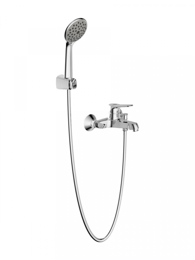 Смеситель Bravat Eco F6111147C-B для ванны с душем смеситель встраиваемый bravat gina pb865104cp 2 eng для ванны с душем