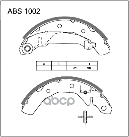 

Тормозные кололки ALLIED NIPPON задние барабанные ABS1002