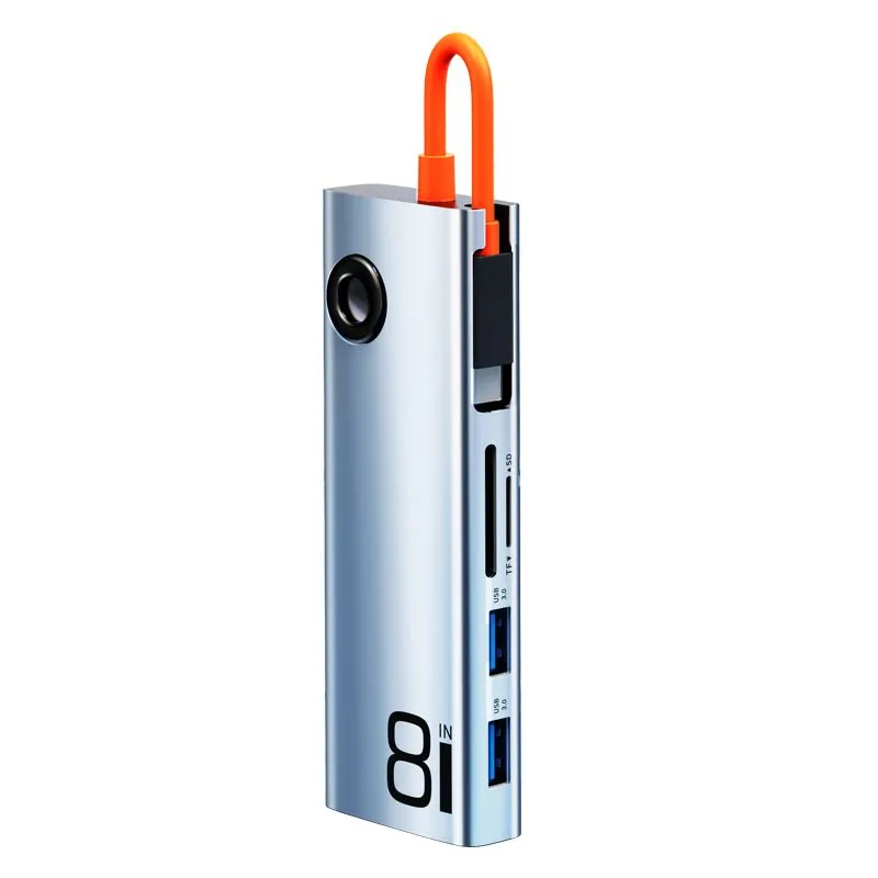 

USB Хаб Xiaomi ROCK TR32 8 in 1, TR32-RCB0883-grey