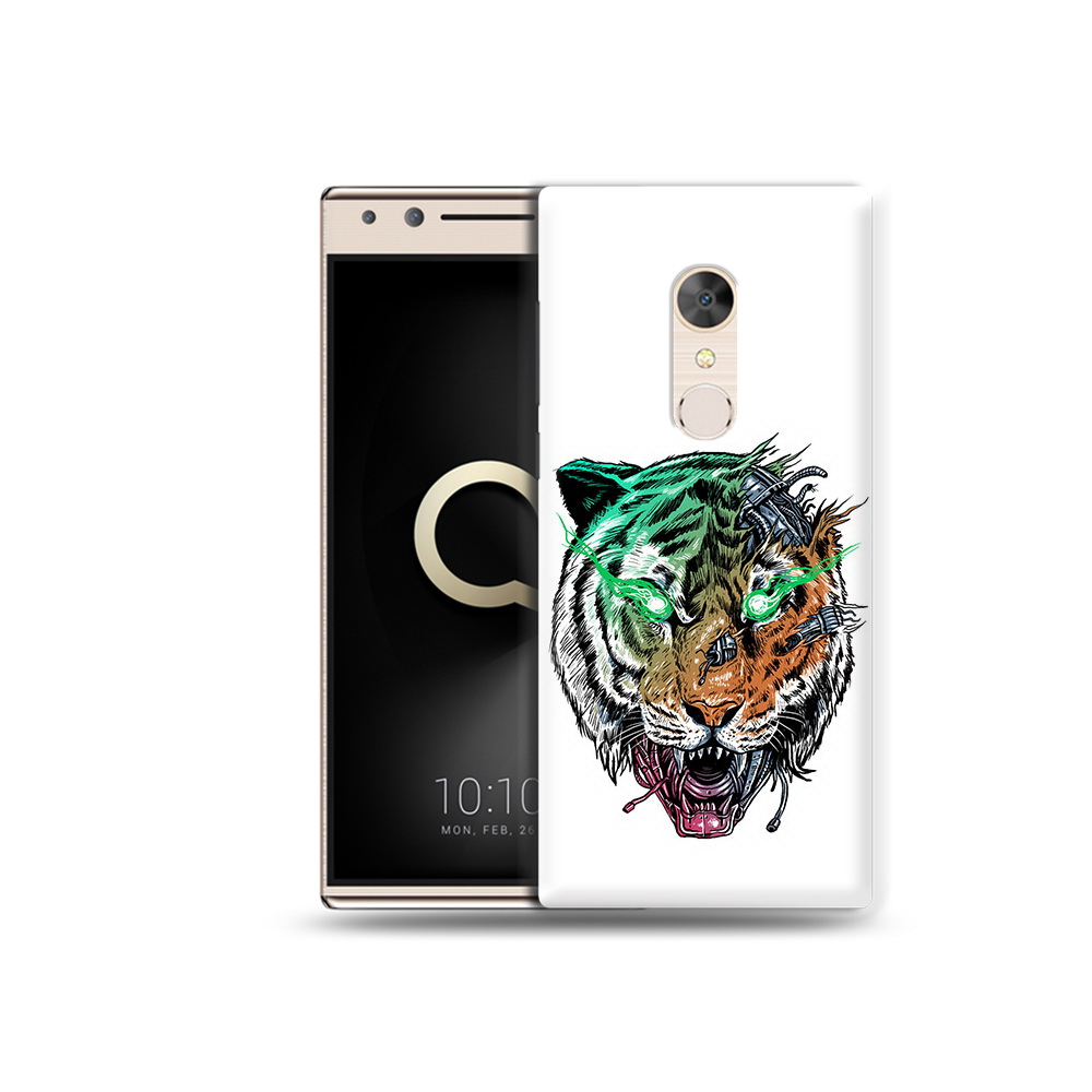 

Чехол MyPads Tocco для Alcatel 5 робо-тигр (PT110913.675.584), Прозрачный, Tocco