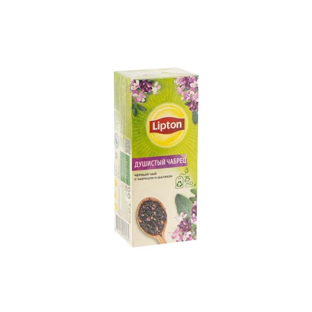 

Чай черный Lipton Душистый чабрец и шалфей 1,5 г х 25 шт